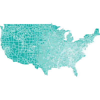 Example of geocoding of counties: United States Example of geocoding of counties: United States